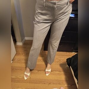 Express Editor Women's Tailored Ankle Pant Heather Gray 4R